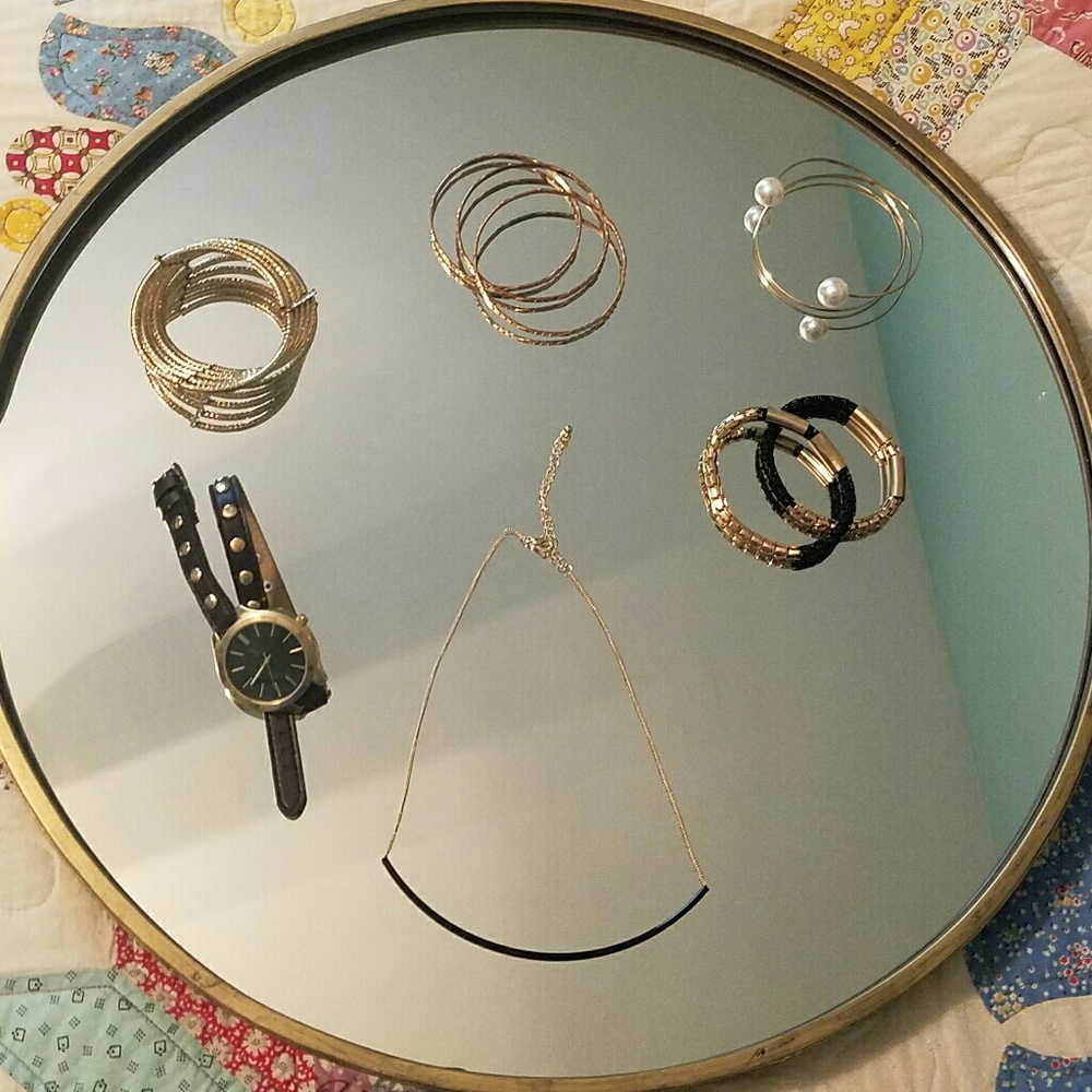 Gold & Black jewelry